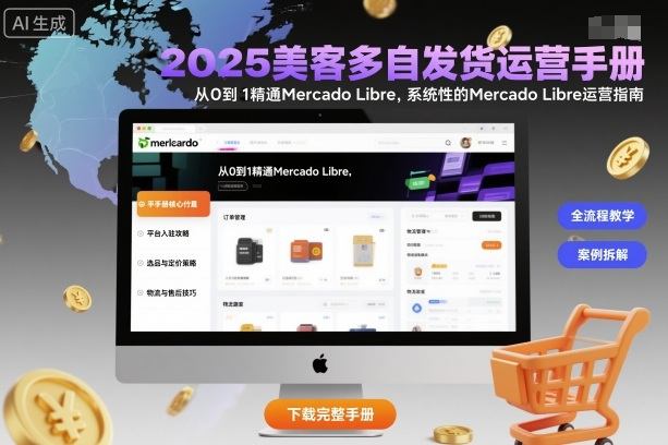 『精品课程』2025美客多自发货运营手册：从0到1精通Mercado Libre，系统性的Mercado Libre运营指南-智扬星海