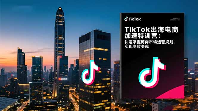 『精品课程』TikTok出海电商加速特训营：快速掌握海外市场运营规则，实现高效变现-智扬星海