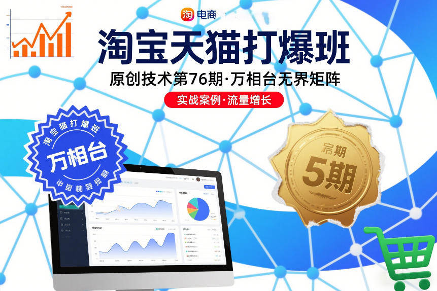 『精品课程』淘宝天猫打爆班原创技术第76期，万相台无界矩阵-智扬星海
