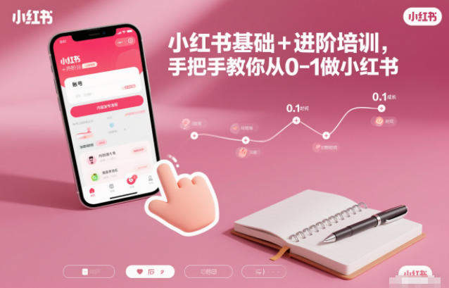 『精品课程』小红书基础+进阶培训，手把手教你从0-1做小红书-智扬星海