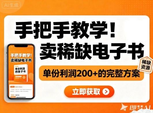 『精品课程』手把手教学!在小红书卖稀缺电子书,单份利润2张+的完整方案-智扬星海