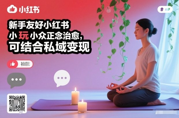 『精品课程』新手友好小红书小众正念治愈，玩法简单，可结合私域变现-智扬星海
