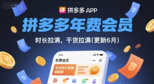 『精品课程』拼多多年费会员，实经验分享操，时长拉满，干货拉满『更新11月』-智扬星海